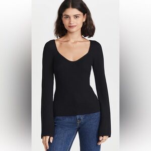 Line & Dot Melissa Ribbed Sweater Top
